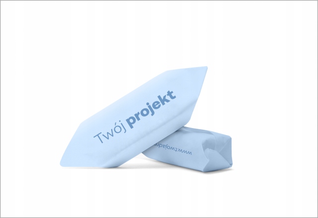 Krówki firmowe z logo 100 kg cukierki nadruk fv Waga produktu z opakowaniem jednostkowym 100 kg