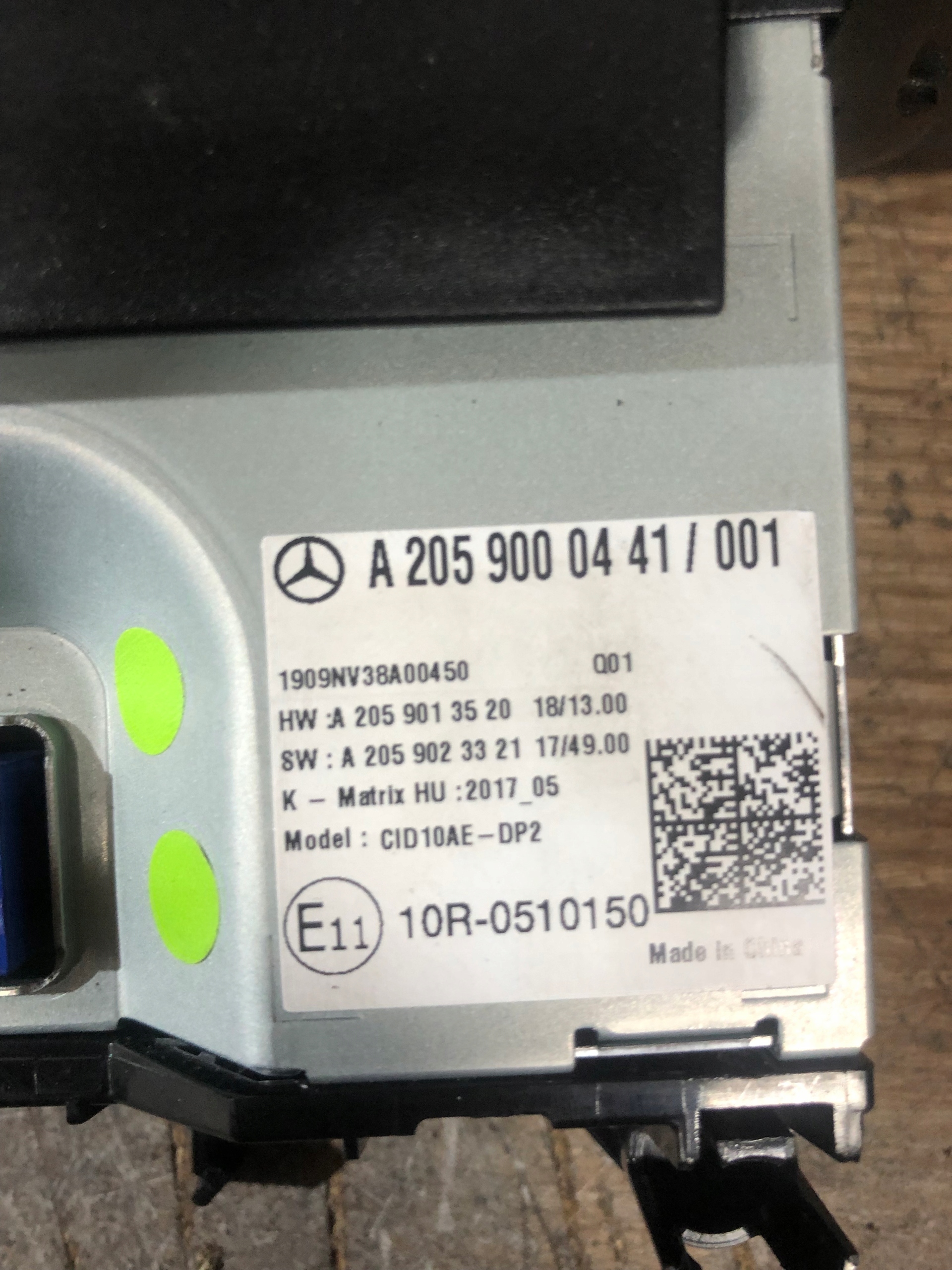 MERCEDES W205 LIFT EKRAN WYSWIETLACZ 2059000441 Typ samochodu Samochody osobowe