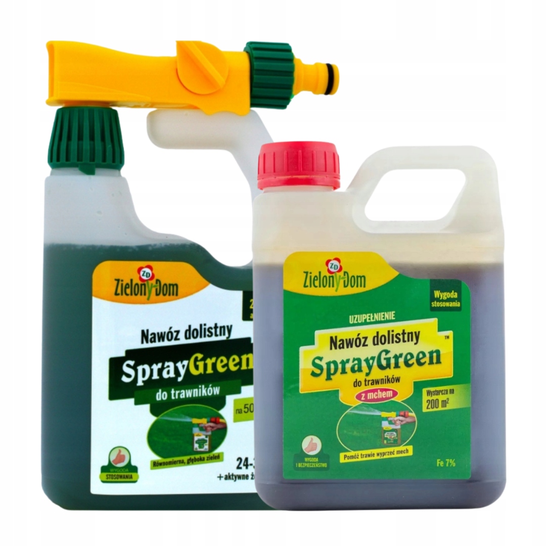 Zielony Dom Spray Green płyn 0,95 l do trawników z mchem Zapas