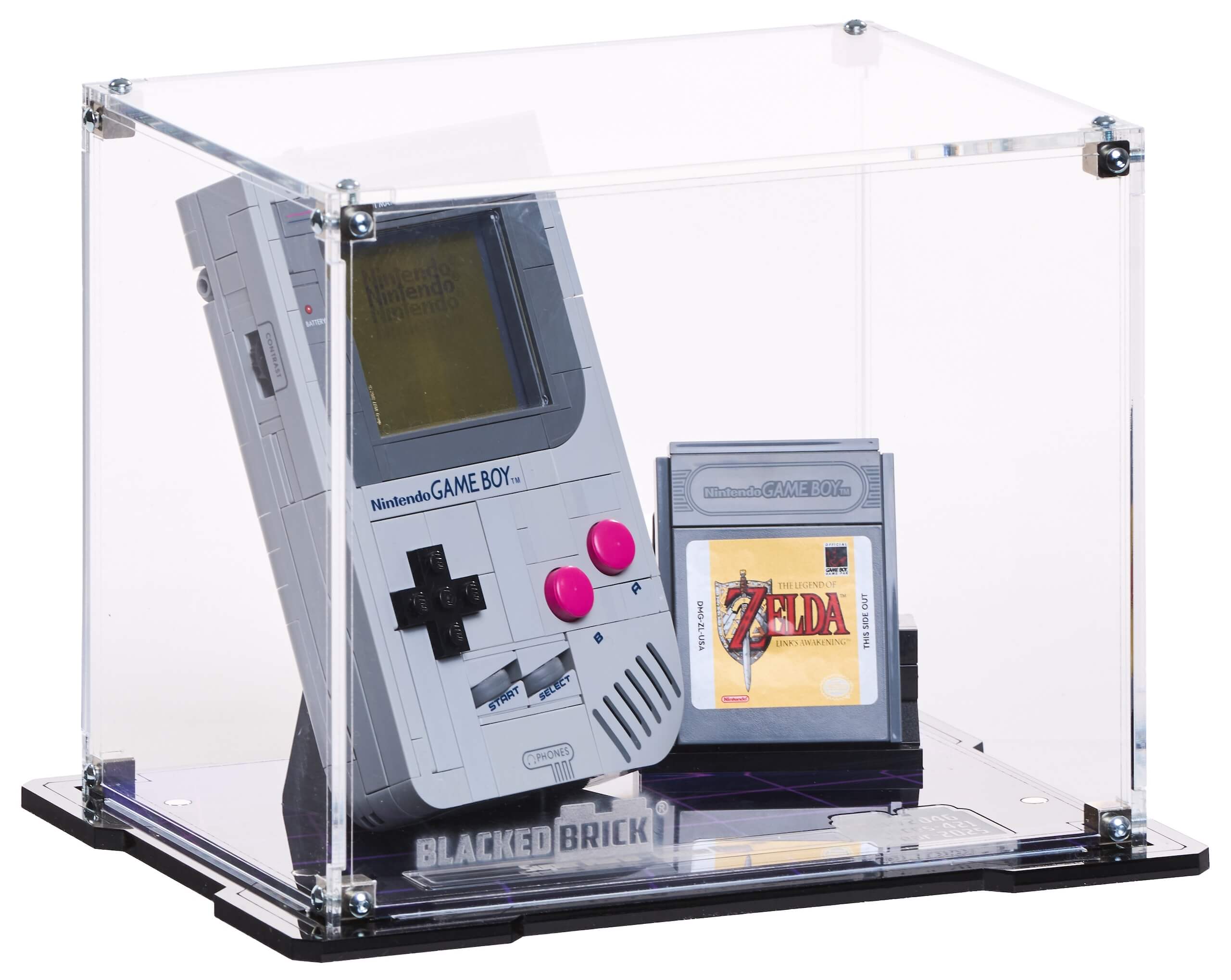Vitrína Blacked Brick pro Lego 72046 Mario Game Boy