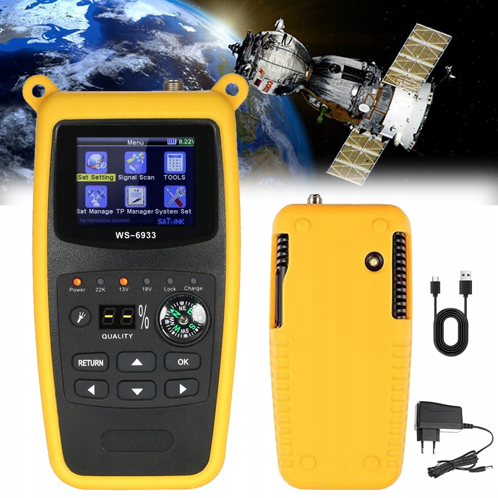 Miernik Sygnału Satelitarnego Satlink WS-6933 Sat Do Ustawiania Anten
