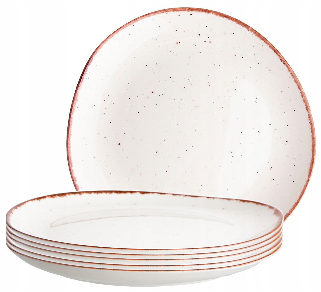 

Talerze Komplet Talerzy 25cm obiadowe Organic Sand