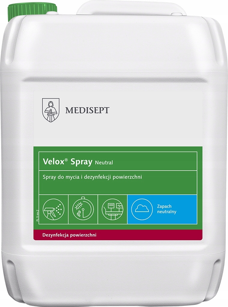 

Velox Spray Skuteczna Dezynfekcja Powierzchni 5L
