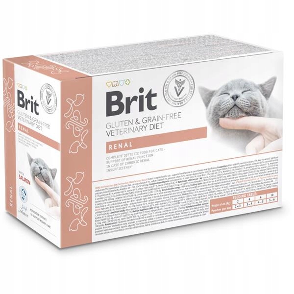 Levně Brit VD Cat Pouch fillets in Gravy Renal 12x85g
