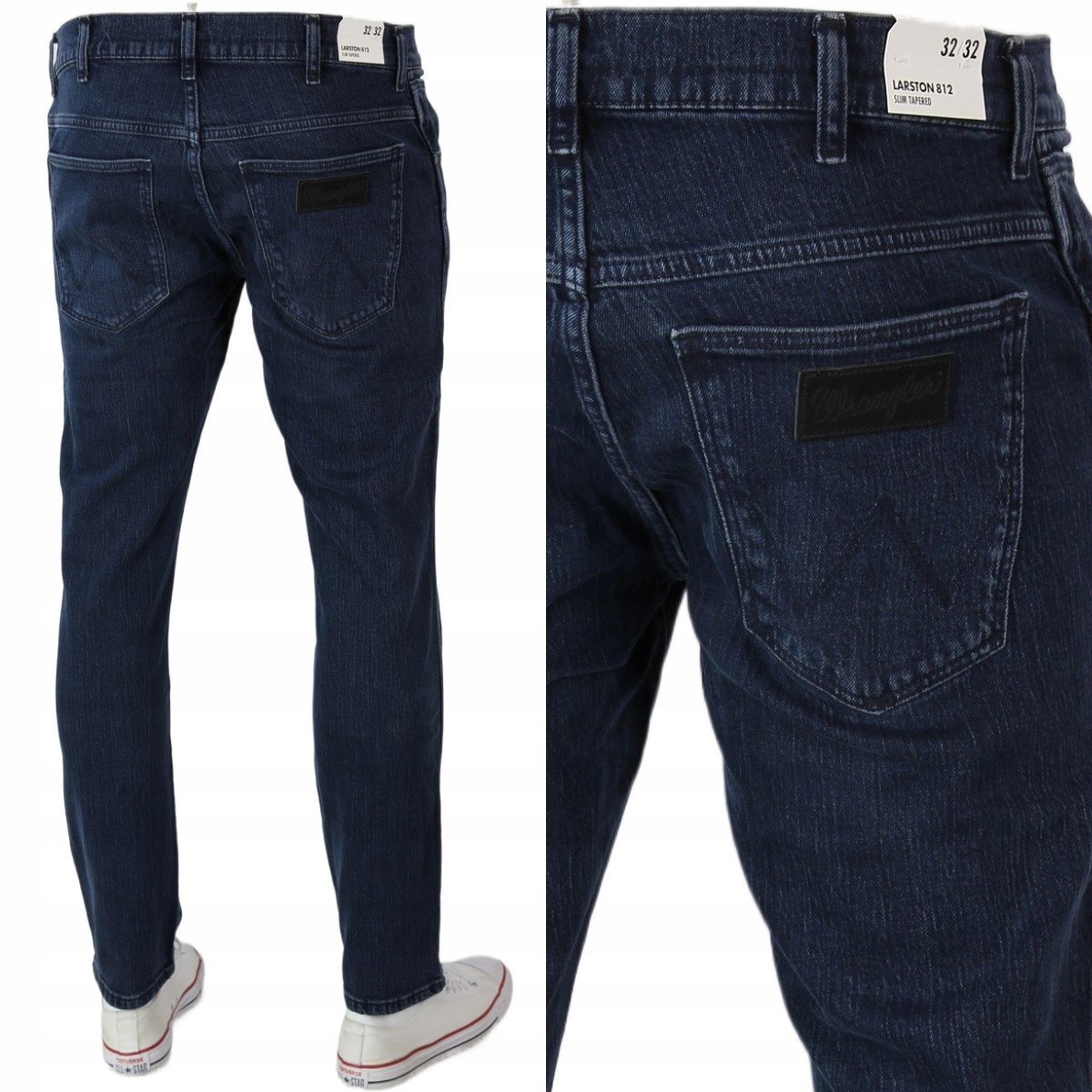 Wrangler Larston Tapered Slim Jeansy ".black Ocean" W36 L32