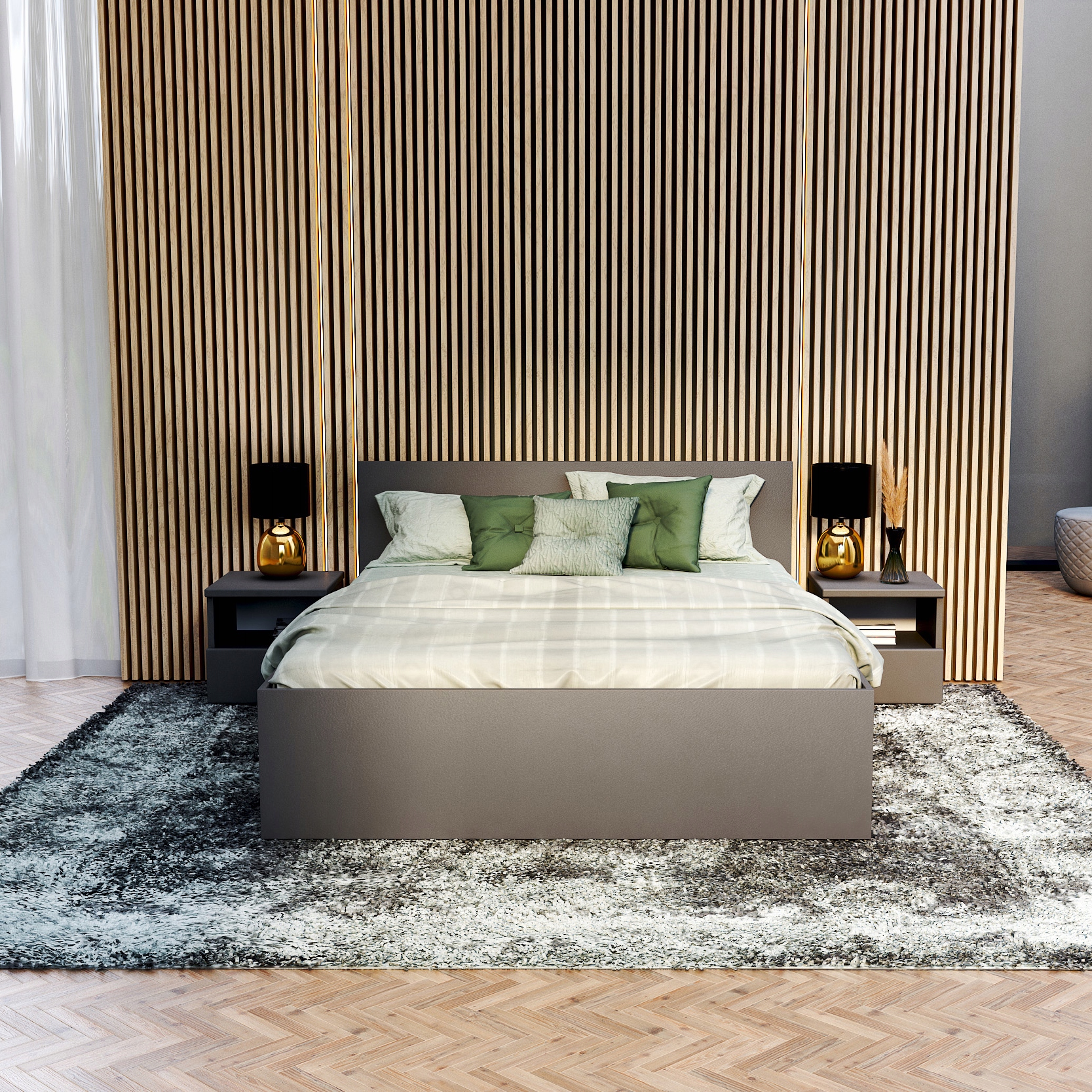 

Łóżko 120x200 stelaż materac Panama DM