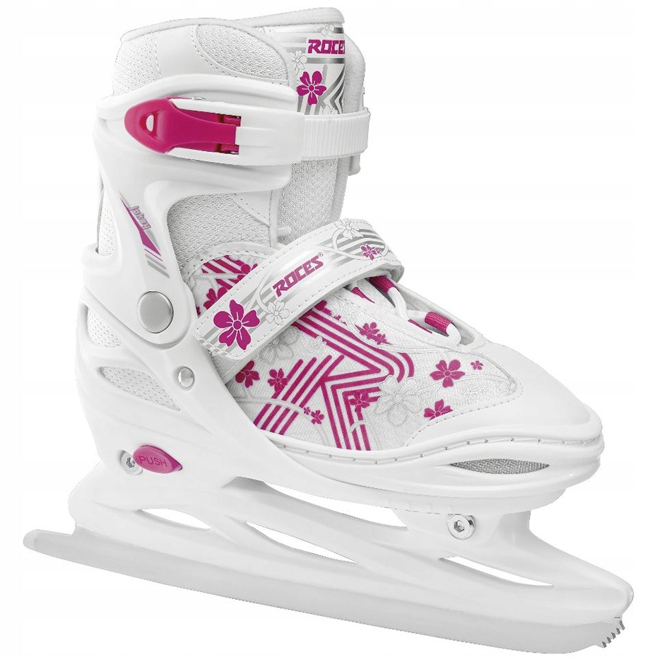 Łyżwy Roces Jokey Ice 3.0 Girl biało-różowe 450708 01 26-29