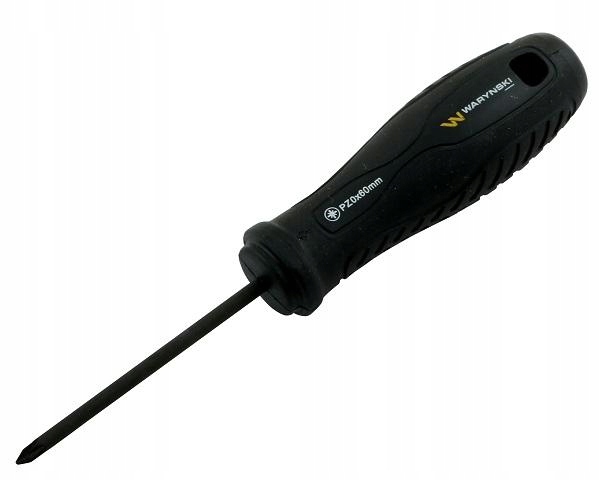 Wkrętak PZ0 60 mm. stal SVCM. Waryński