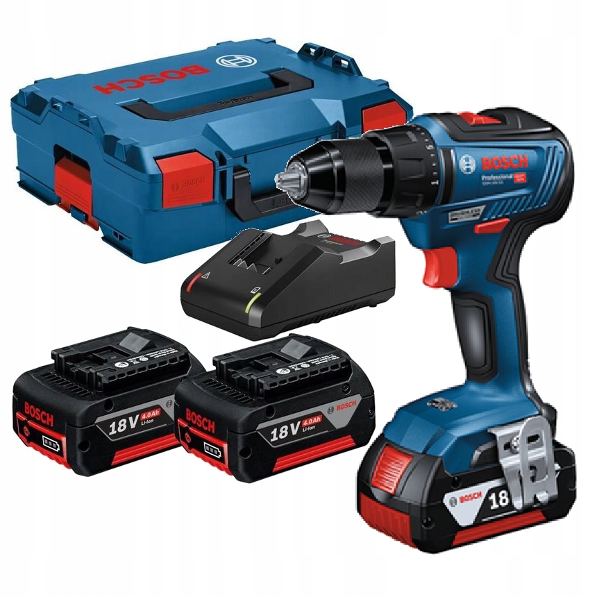 Wiertarko-wkrętarka akumulatorowa Bosch Gsr 18V-55 3x4.0Ah L-Boxx0615990L8B