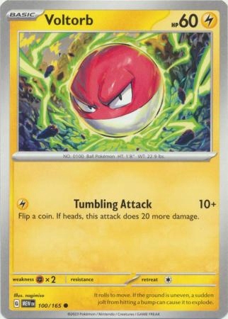 Pokemon 151 Voltorb 100/165 Common