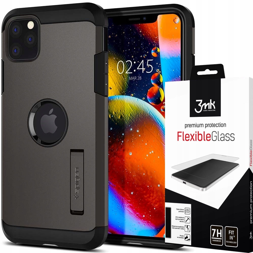 

Etui Do Iphone 11 Pro 5,8 Spigen Tough + Szkło 3MK