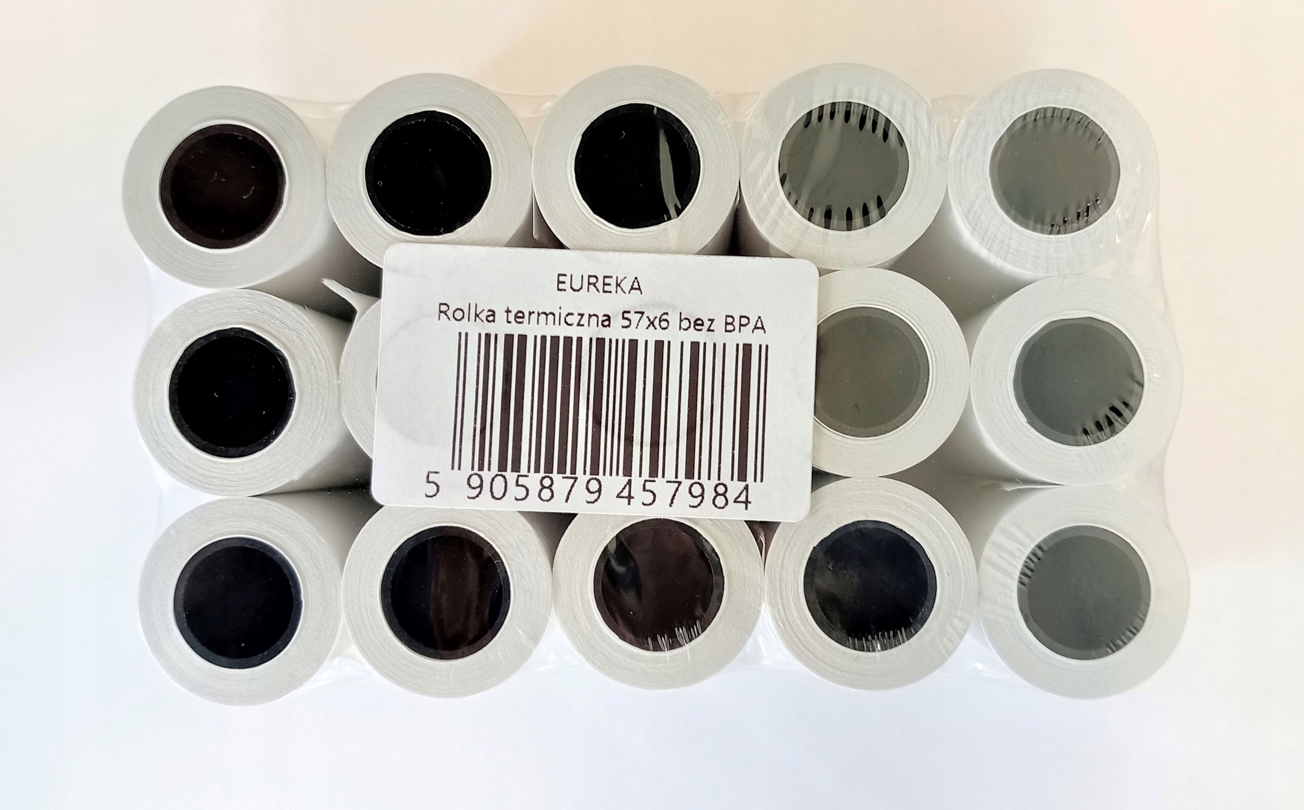 

Rolki kasowe Eureka 57 mm x 6 m zgrzewka 15 szt.