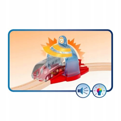 BRIO World Smart Tech Sound Rescue Action Tunnel Kit for Kids Age 3 Years U Materiał plastik