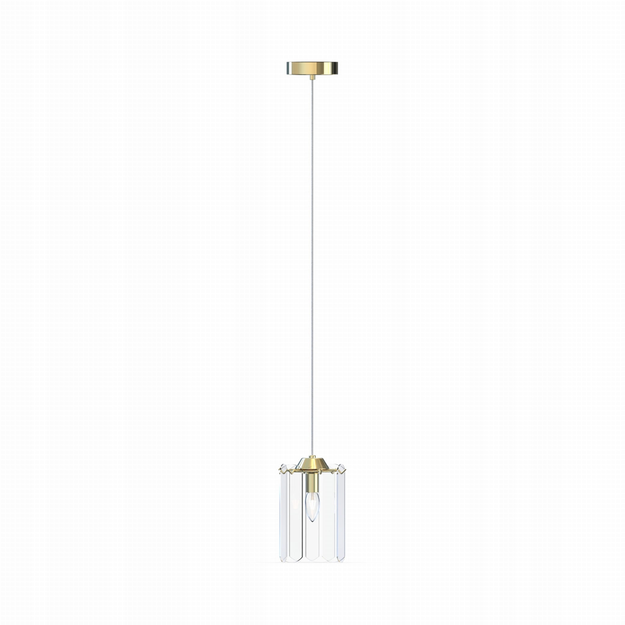 Elegantné osvetlenie do kuchyne jedálne s mosadznými detailmi Nira E14