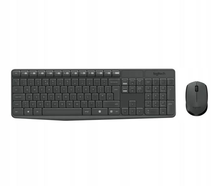 Logitech bezdrátový set klávesnice a myši MK235 Cz/sk šedá