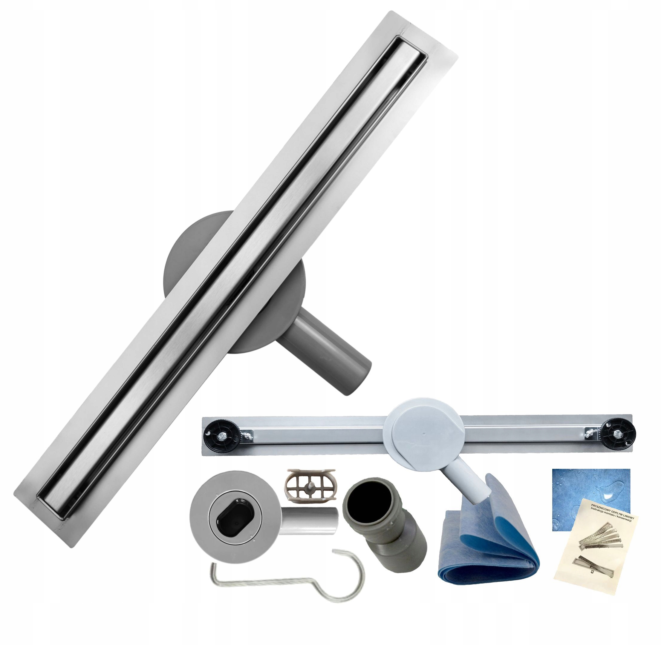 Odtok Slim 120 cm Štvorec 20 mm Otočný Sifón