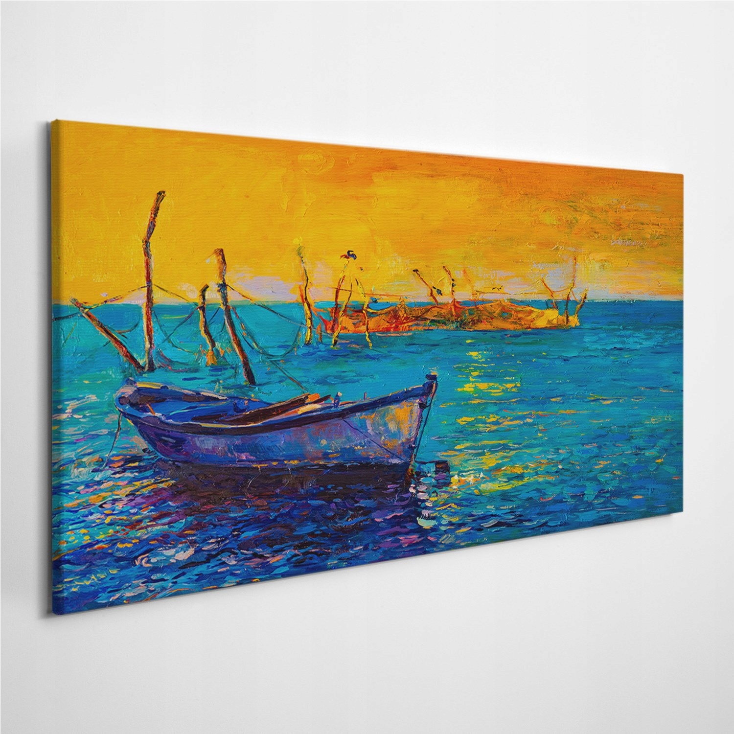 

Zdjęcie na foto-obrazie Ocean Łódka Morze 120x60