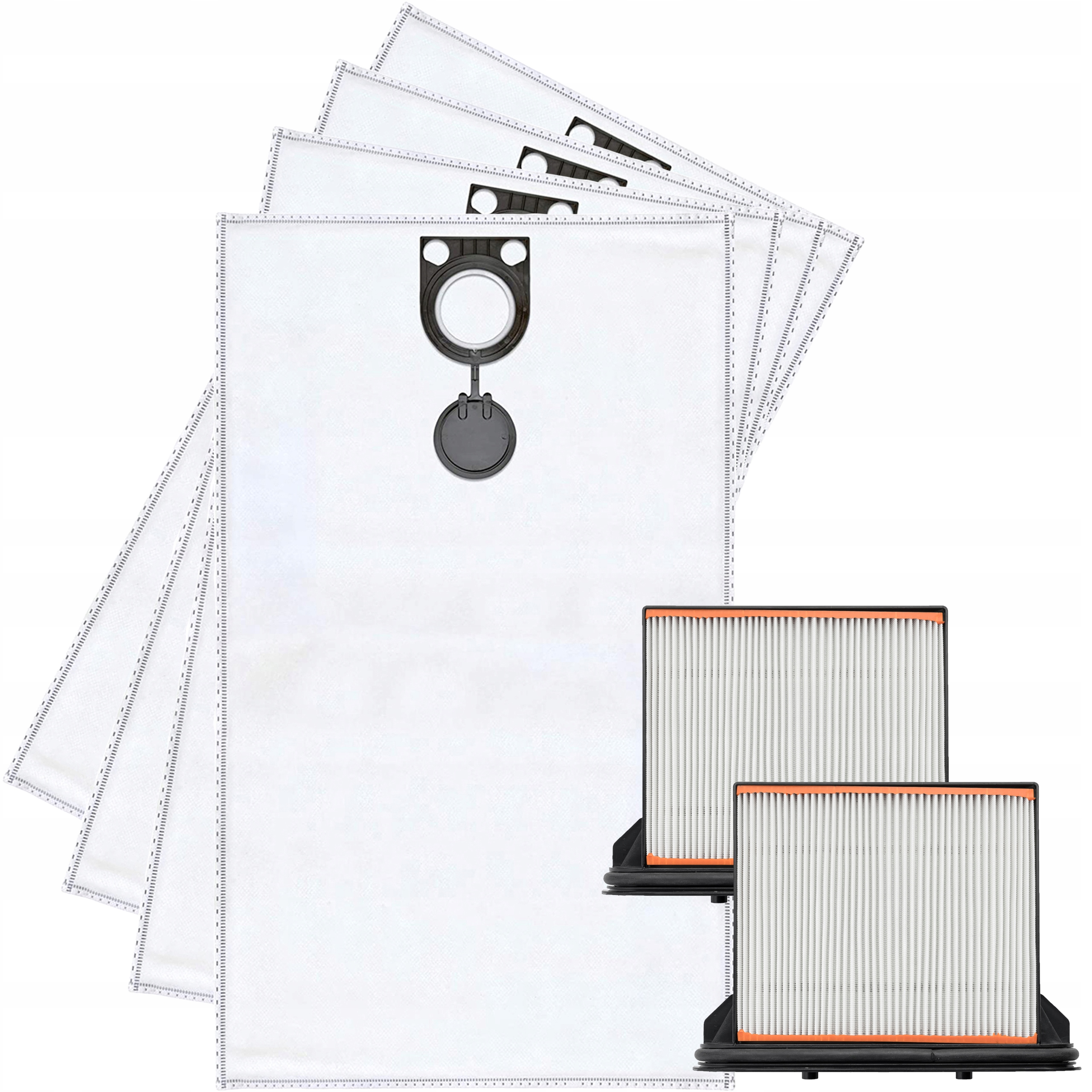 4x Sáčky Filtry do vysavače Bosch Gas 25 50 Metabo Asr 25 L Ac Asa 30 L