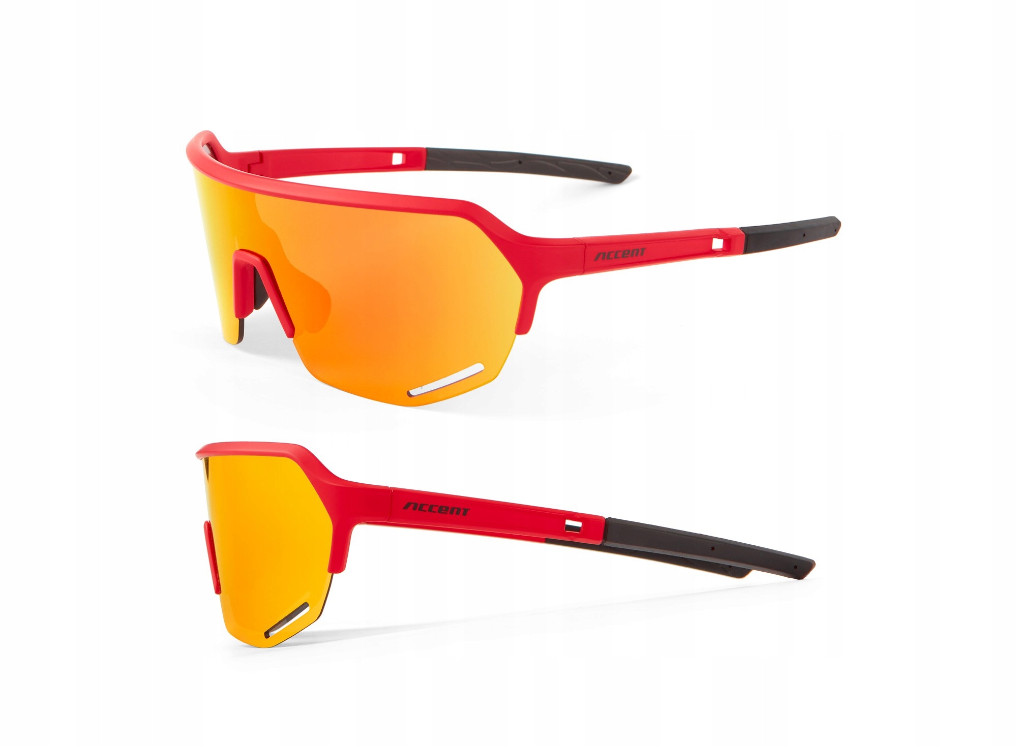 Okulary Hero Accent czerwone, soczewki Pc, czerwone lustrzane, niebieskie r