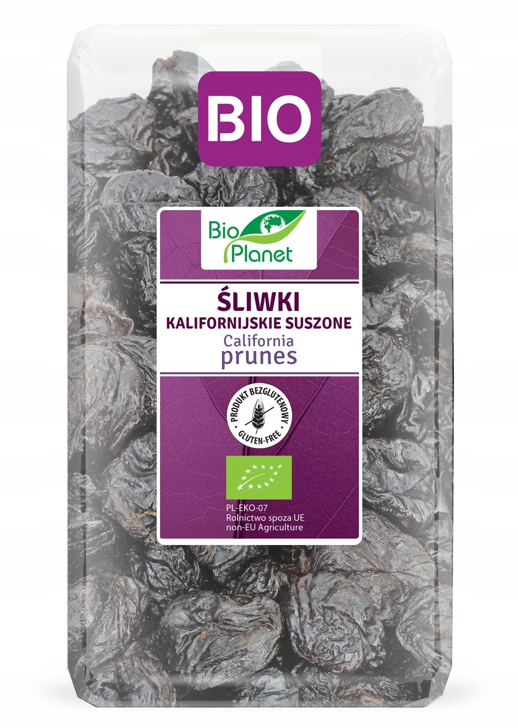 Śliwki Kalifornijskie Suszone Bezglutenowe Bio 1 kg Bio Planet