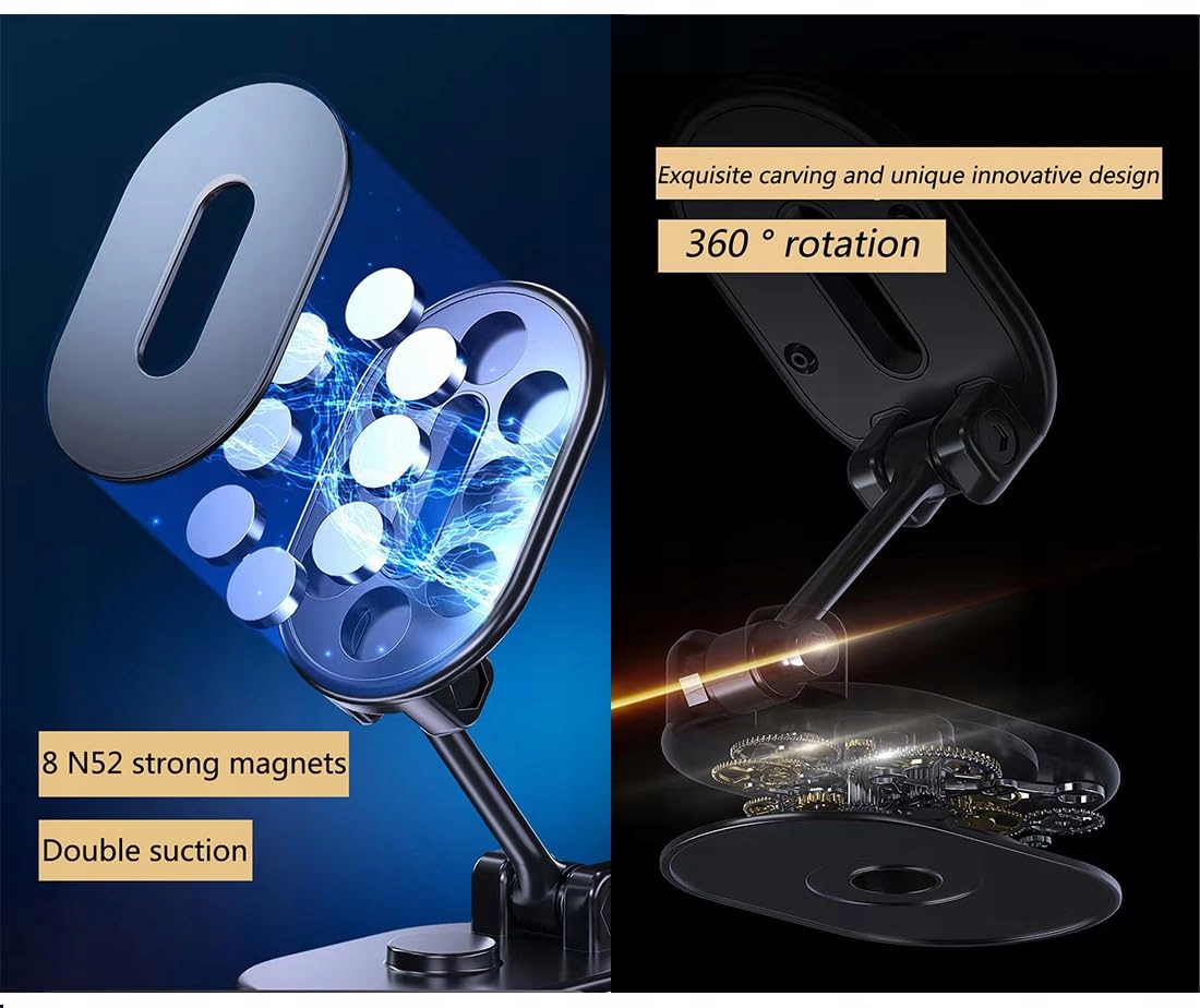 JXBCGAL Magnetyczny Uchwyt Samochodowy 360° do iPhone Androids — miniatura 3