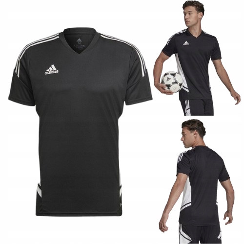 Adidas Koszulka Męska Treningowa Czarna Sportowa Pilkarska Roz. M T-shirt
