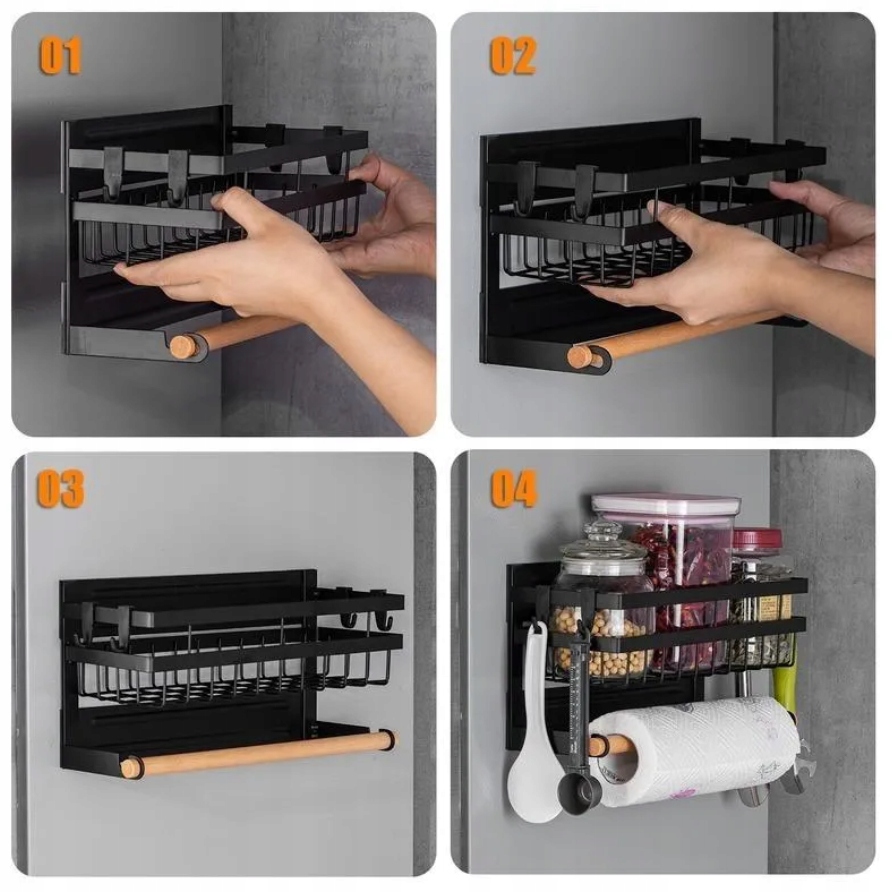 PÓŁKA MAGNETYCZNA NA LODÓWKE PRZYPRAWY RĘCZNIK Marka inna