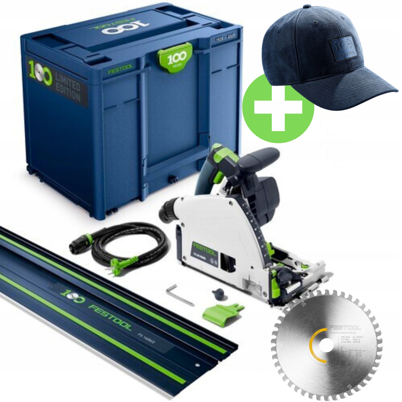 Zagłębiarka TS 60 KEBQ-Plus-FS Pilarka Limit. Edition CZAPKA FESTOOL 578221