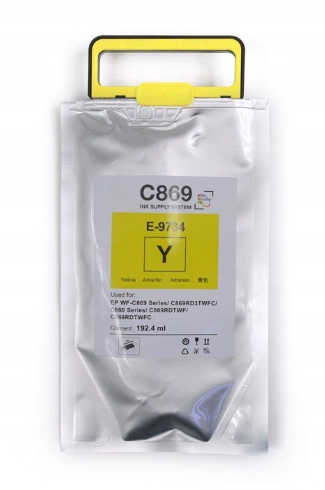 Žlutá inkoustová náplň JetWorld Yellow Epson T9734 náhrada C13T973400