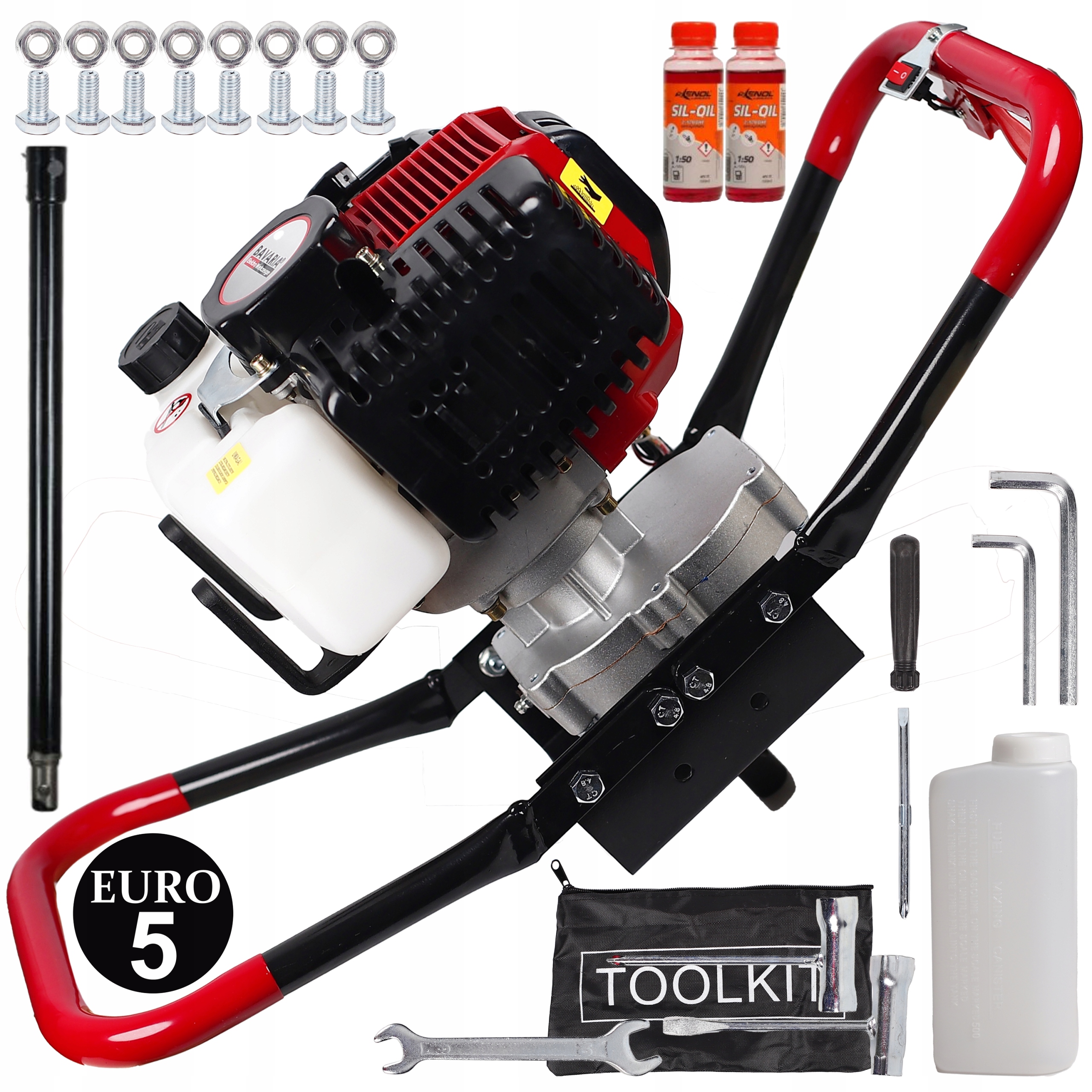 SILNIK SPALIONOWY WIERTNICA GLEBOWA ŚWIDER +ZESTAW