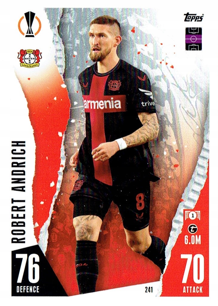 Match Attax 23/24 Karta Team Mate Bayer Leverkusen 241 Robert Andrich