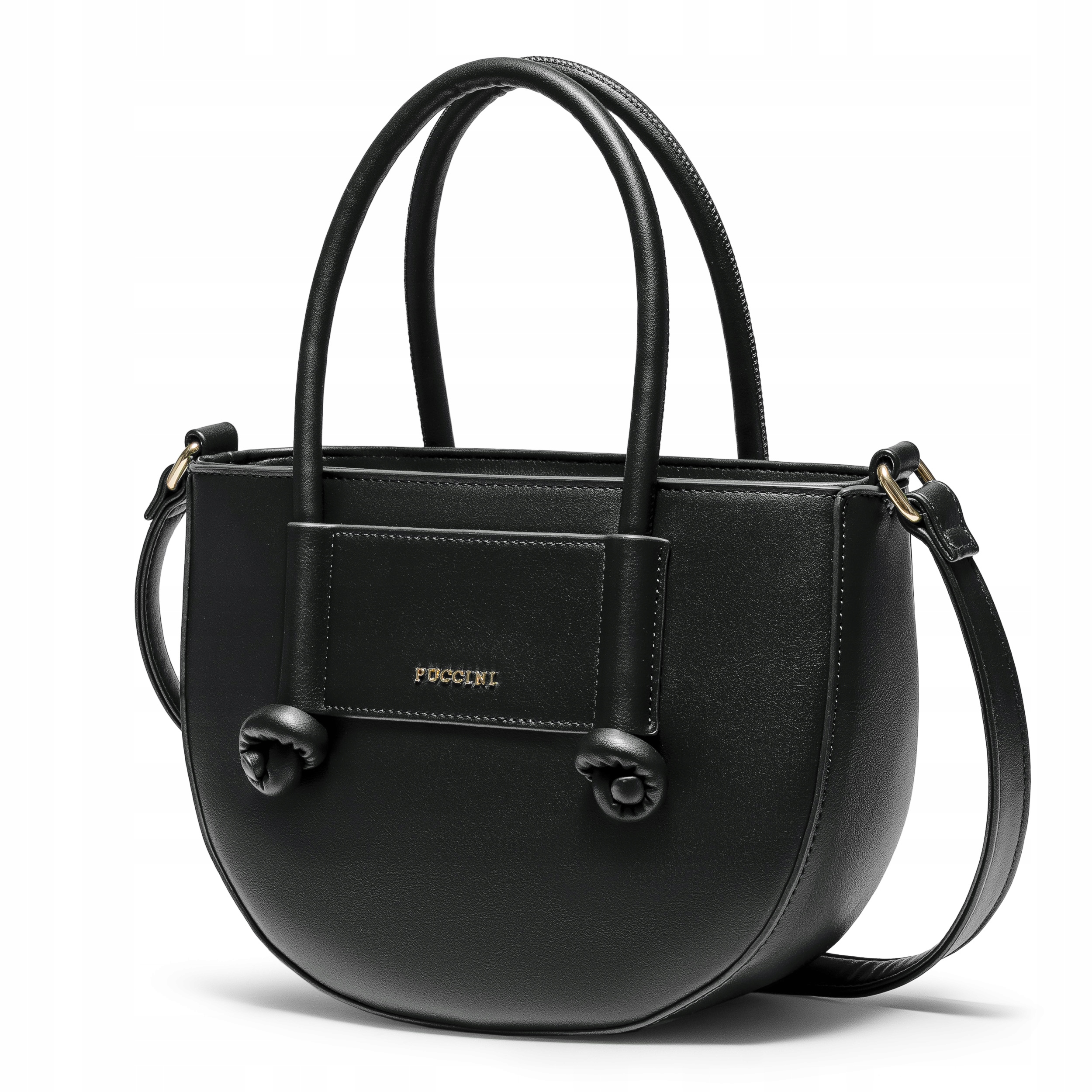 Dámská kabelka Malá Crossbody s úchyty Puccini Černá BK2241224M-1