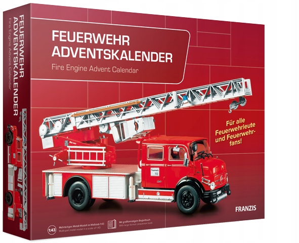 Adventní kalendář Hasiči Feuerwehr Fire Engine model