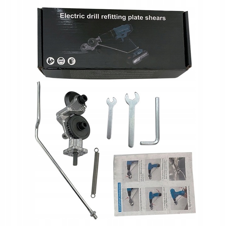 PRZYSTAWKA ADAPTER NOŻYCE DO CIĘCIA BLACHY NA WIERTARKĘ BLACH WIERTARKI Rodzaj nożyc ręczne