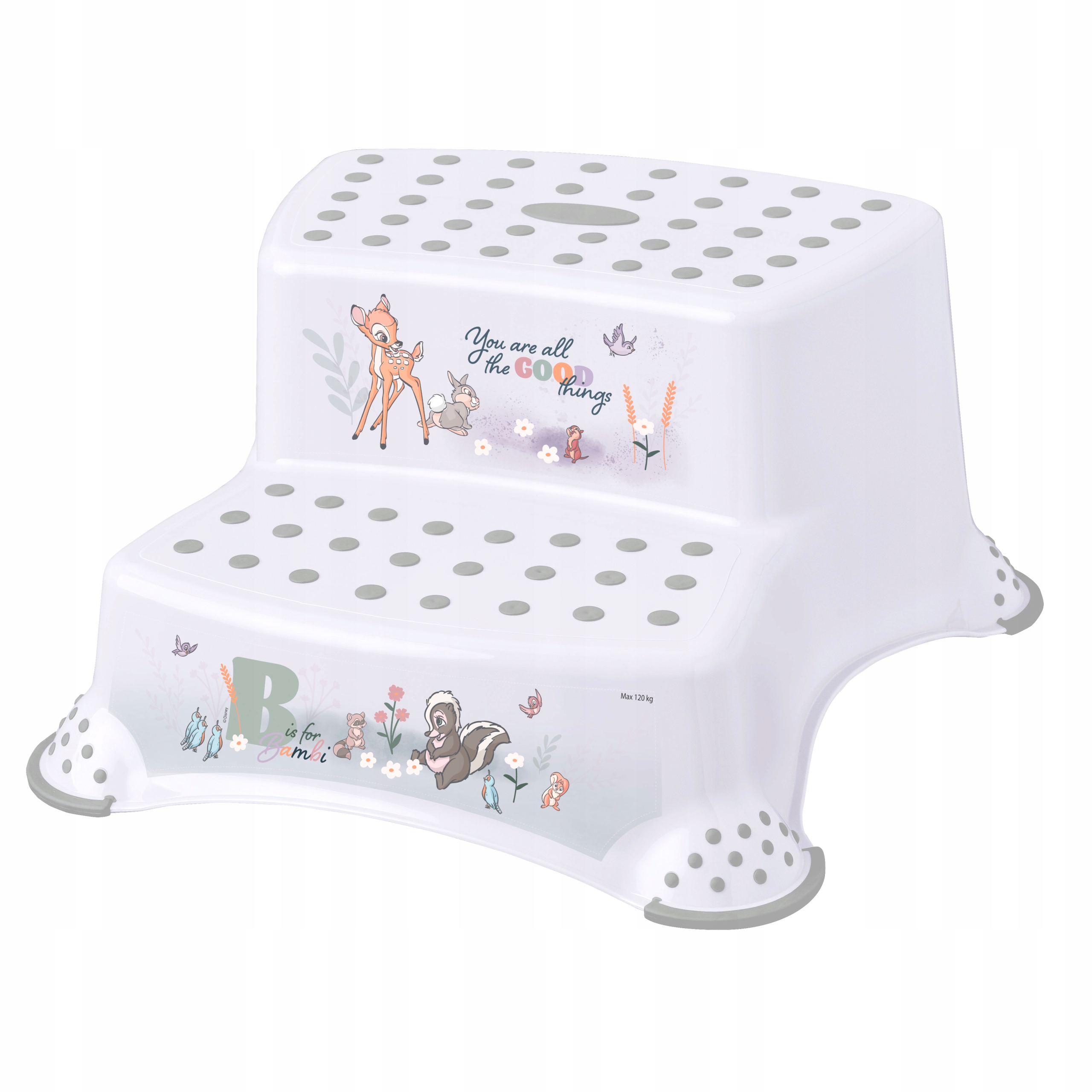 PODEST DWUSTOPNIOWY ANTYPOŚLIZGOWY podnóżek BAMBI DISNEY