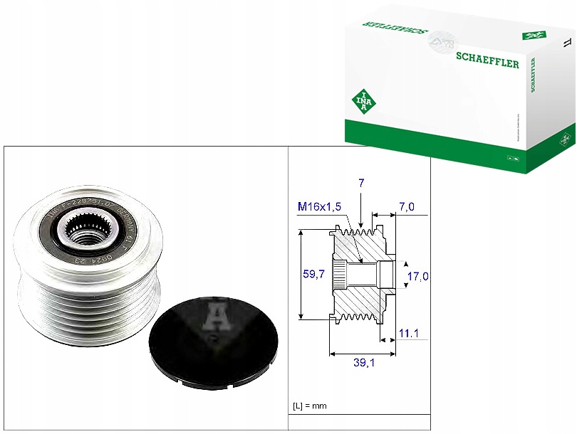 INA535 0053 10 Pásové Kolo Alternátoru Nissan Asistent řidiče #33