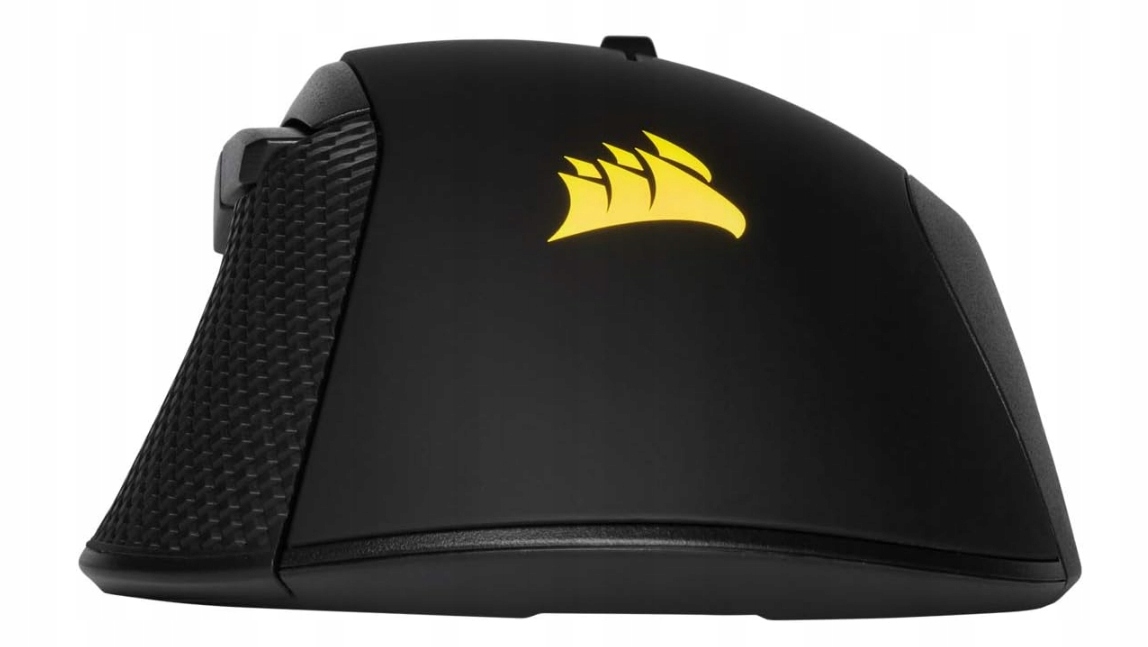 CORSAIR IRONCLAW RGB, FPS/MOBA, Black, Backlit RGB LED, 18000 DPI, Optical — 12
