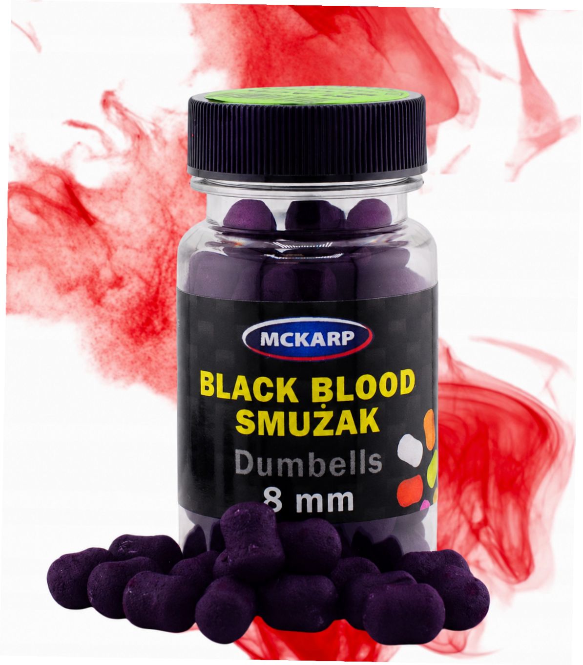 Black Blood Smużak Czarna Krew Czerwona Smuga Dumbells Mckarp 8mm