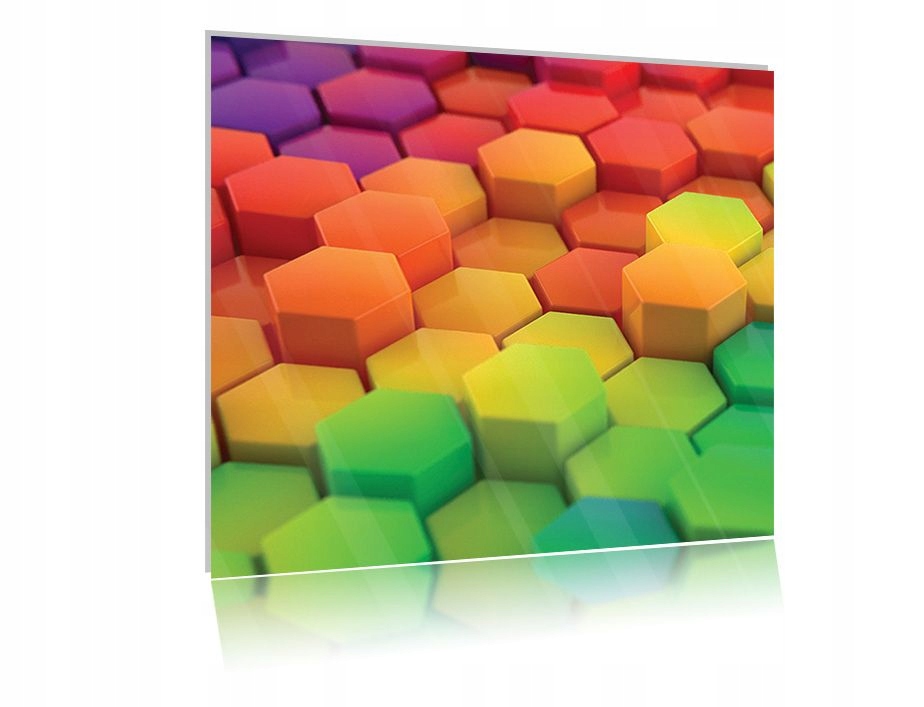 

Obraz szklany na szkle Heksagonalne 03 50x50