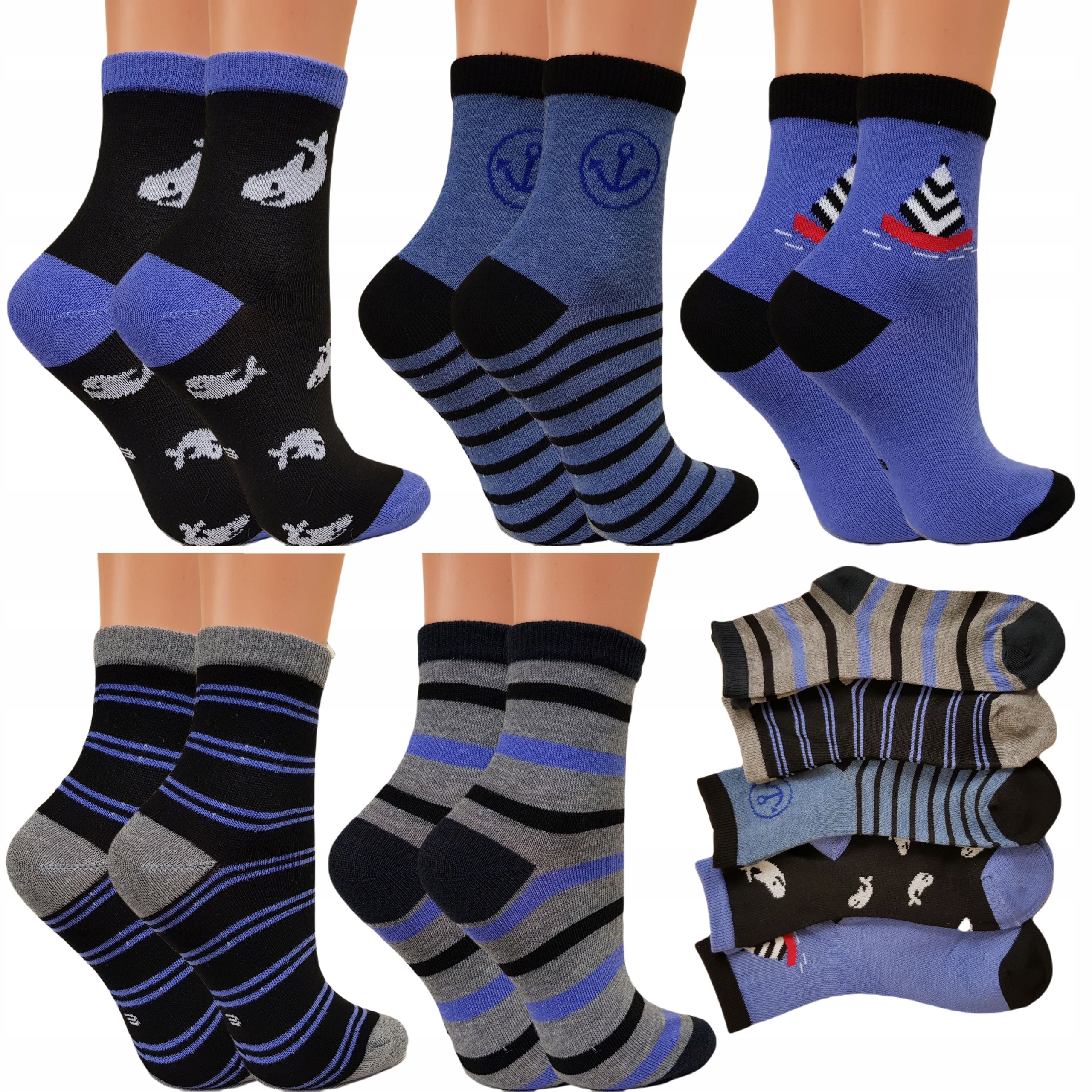 

5x Skarpety Chłopięce skarpetki Bawełna dziecko