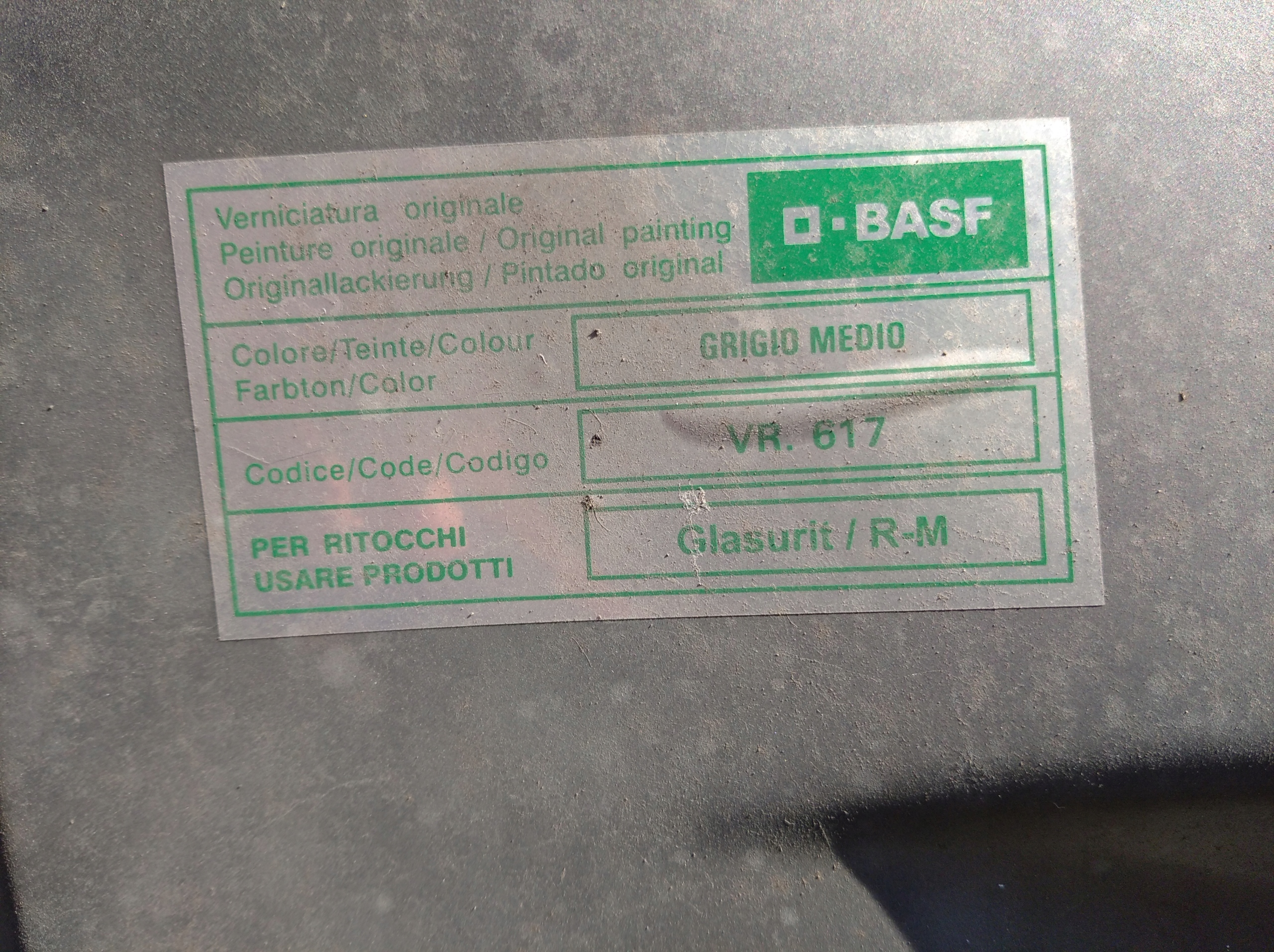 FIAT BRAVO II 2 quarter left front front VR. 617