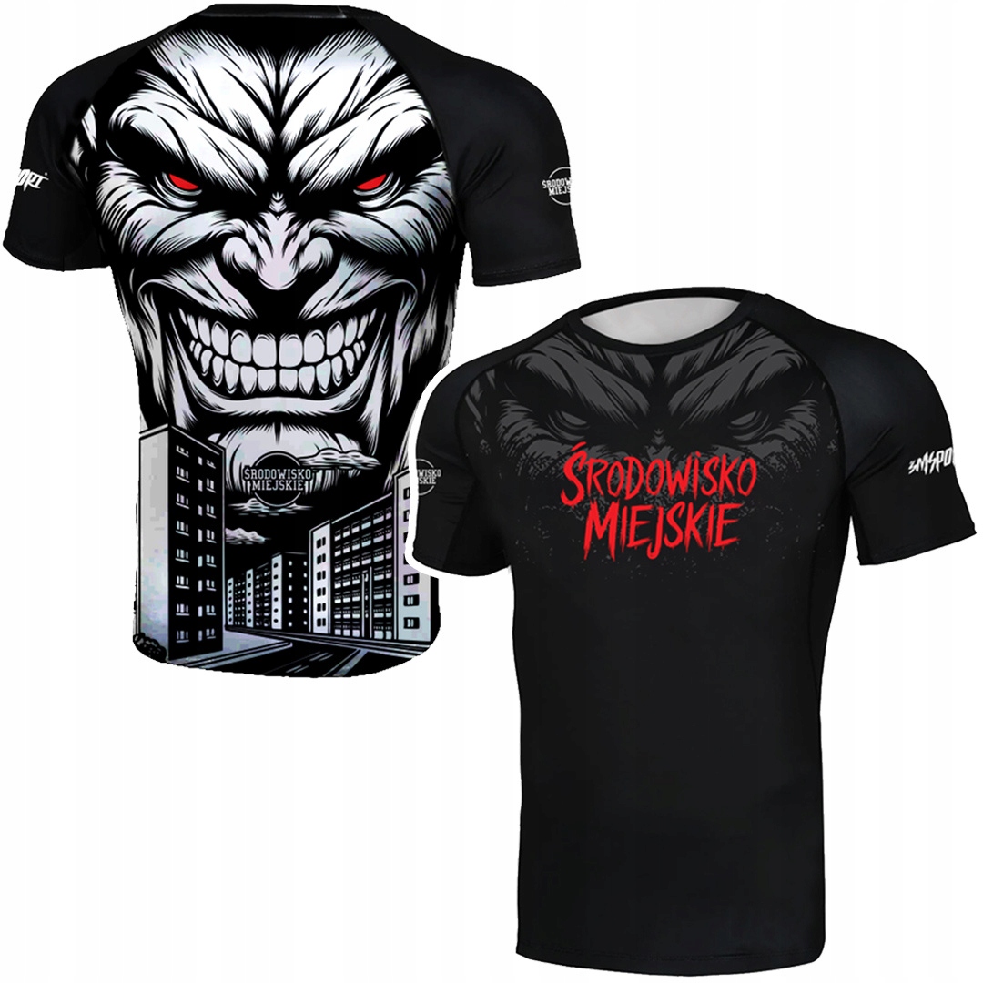 Rashguard męski Środowisko Miejskie Monster Czarna r. XXL