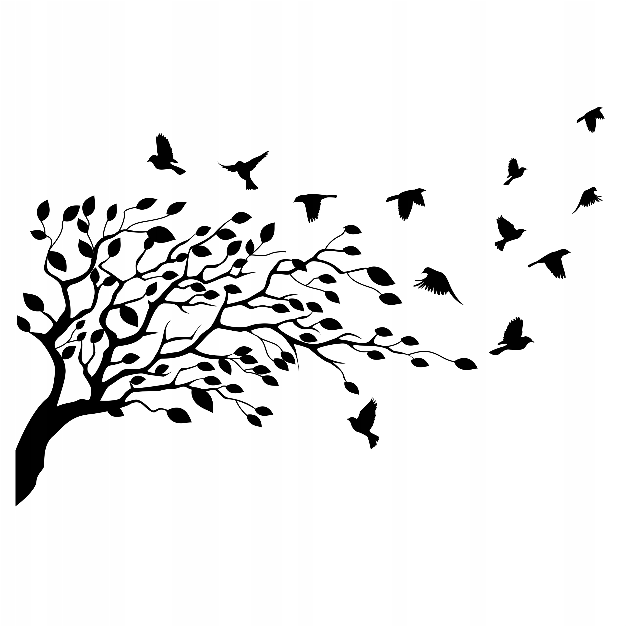 Maliarske šablóny, šablóna na maľovanie /strom/ 200x140