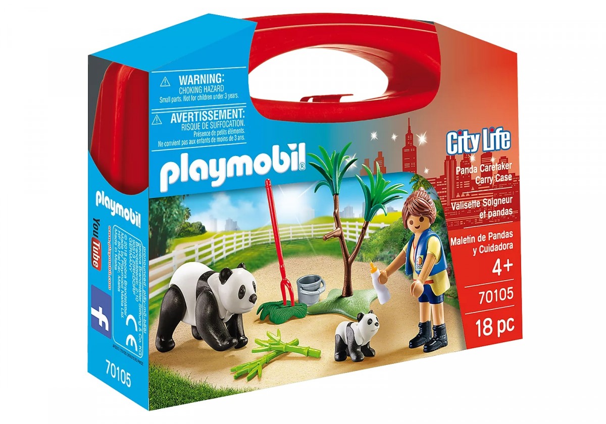 PLAYMOBIL 70105 PANDA W ZOO OPIEKUN PAND