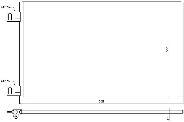 Nissens Kondenzátor Klimatizace Mercedes Citan Comb