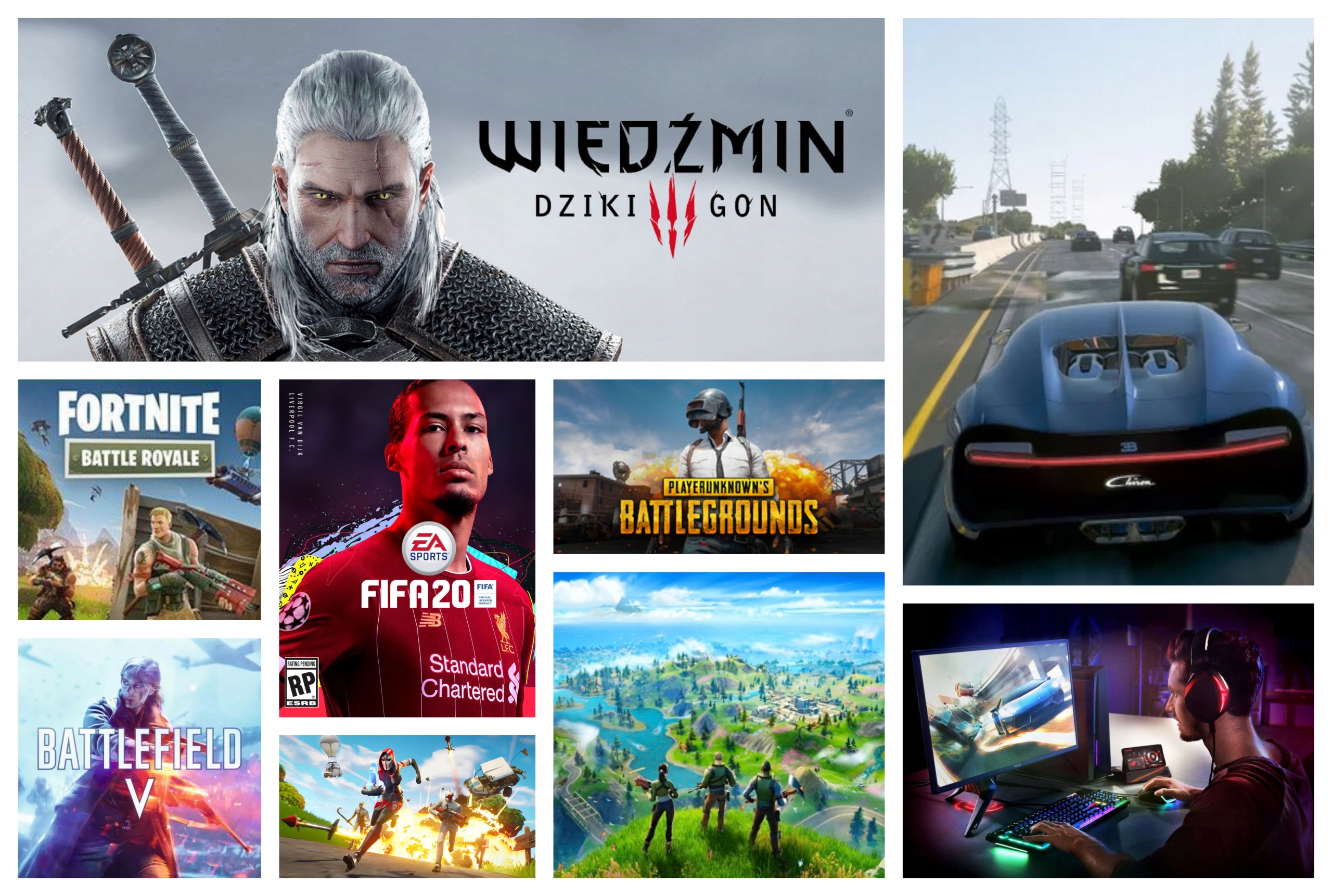 KOMPUTER GAMINGOWY i3 GeForce 8GB 480SSD WIFI Marka inna