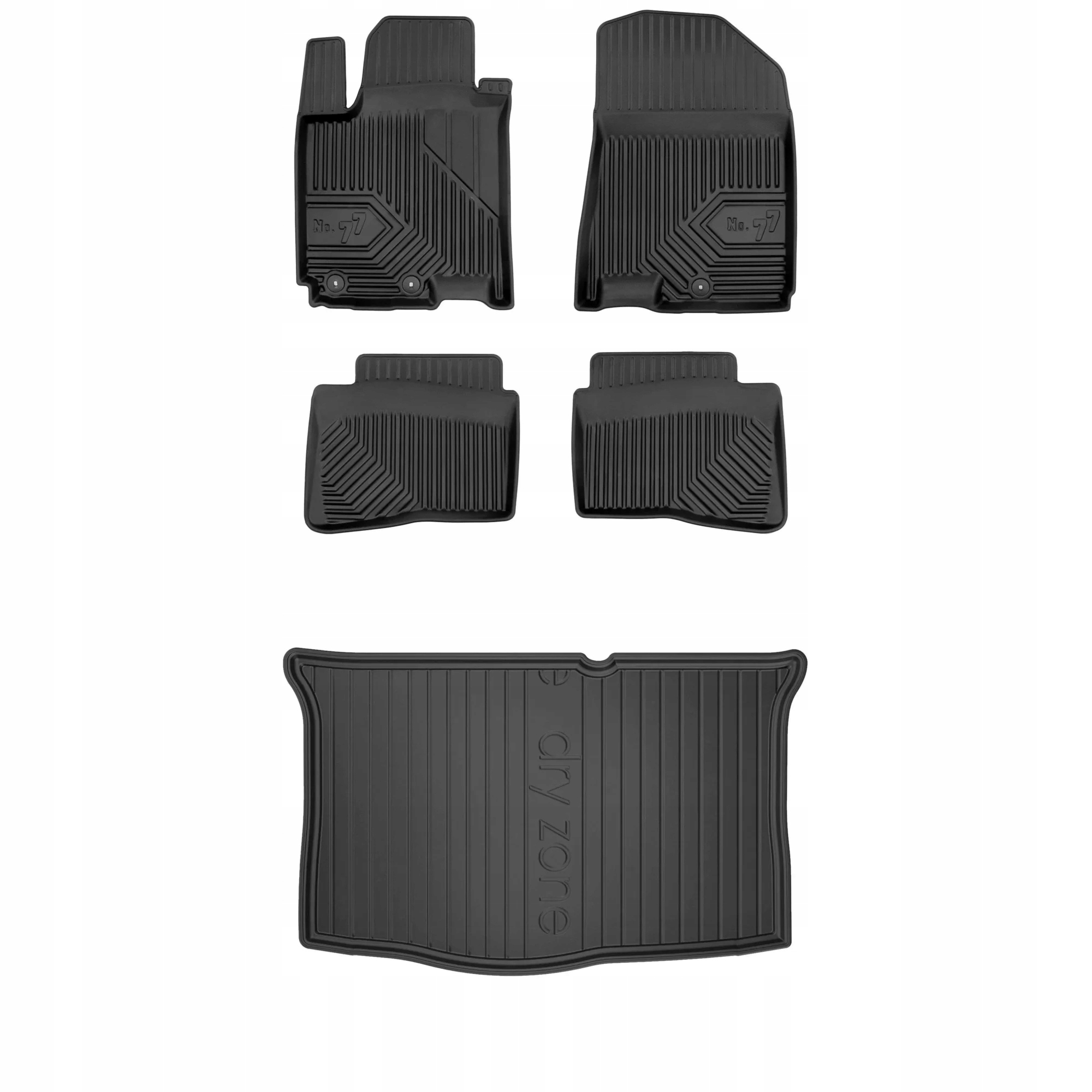 Gumová sada kobercov a rohoží Hyundai i20 II 2014-2020