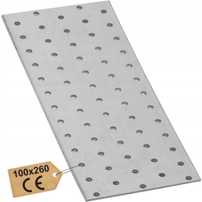PP14 PŁYTKA PERFOROWANA ŁĄCZNIK PŁASKI OC 100x260