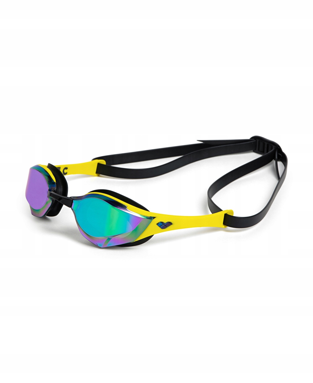 Okulary startowe Arena Cobra Edge Swipe Mirror Emerald-yellow-black