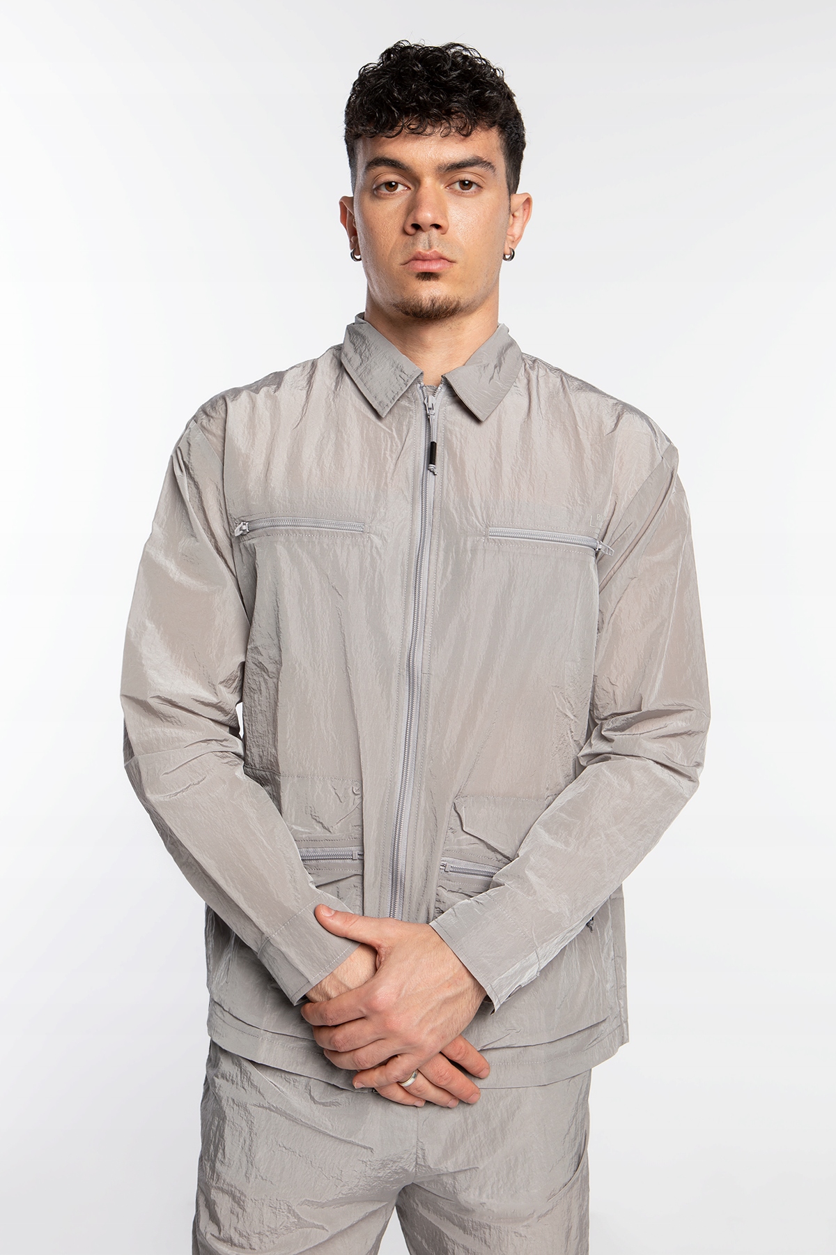 Pánská Svrchní Košile Rains Kano Overshirt 19220-11 Flint (s)